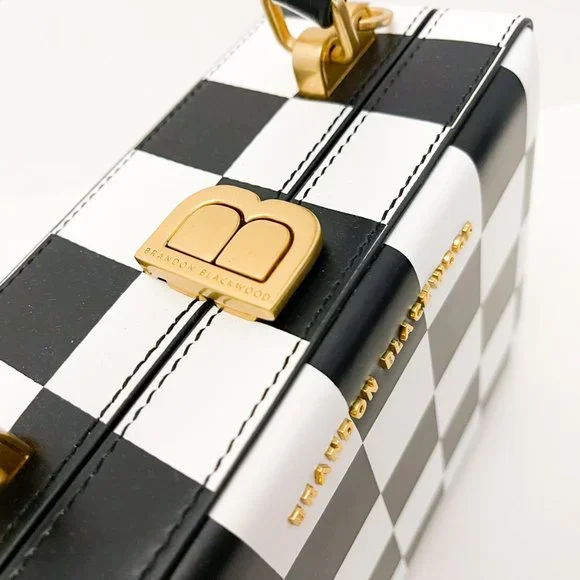 Brandon Blackwood Black and White Checkered Bag - Picture 9 of 16